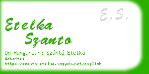 etelka szanto business card